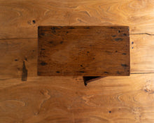 Wooden cabinet on a wooden surface
