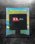 Book cover of 'The Ned Kelly Paintings' with abstract design on a textured surface